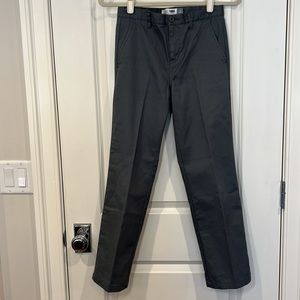 Old Navy Gray Chino/Uniform Youth Pants, Size 12 - Adjustable Waiste